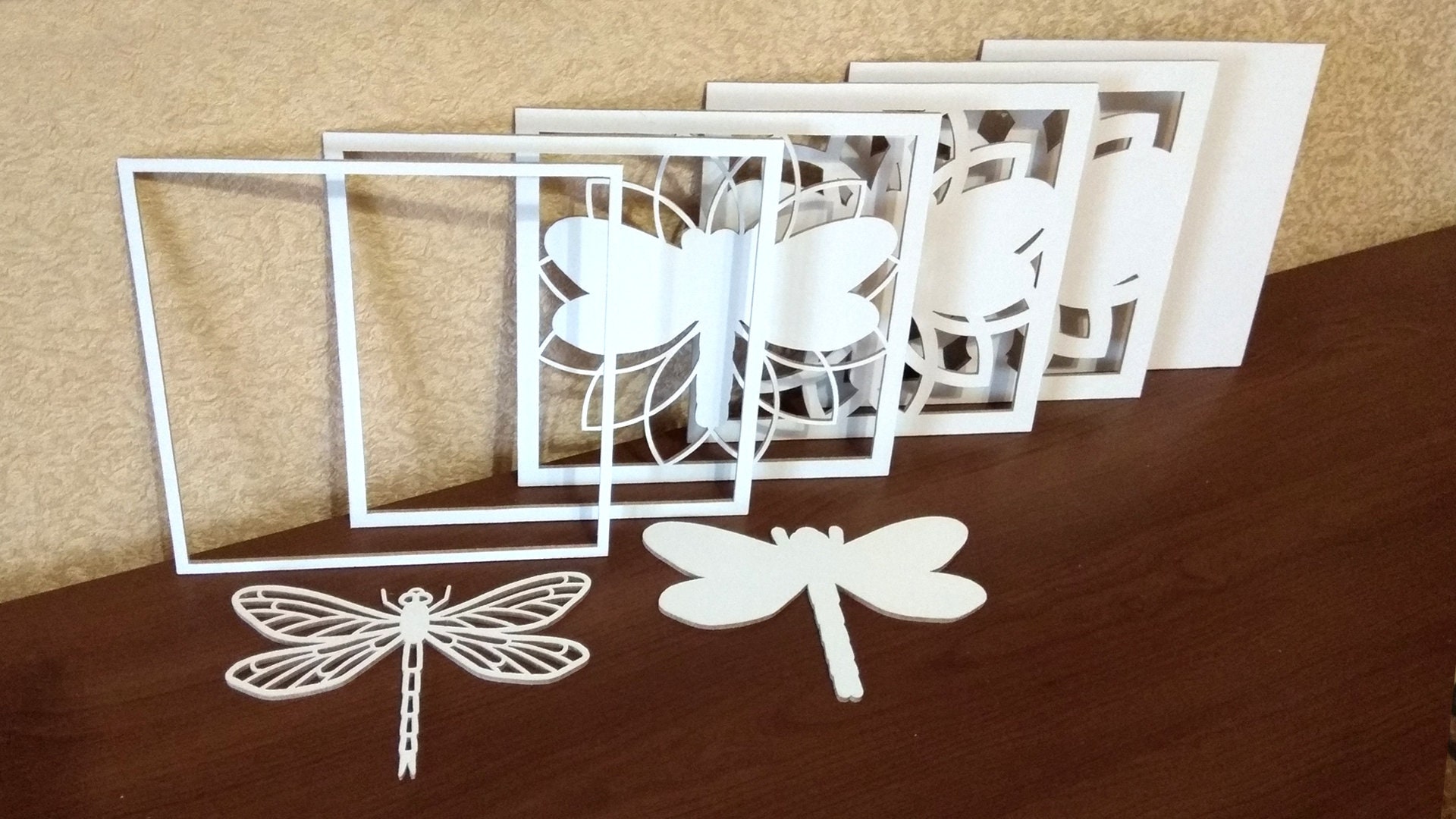 C46dragonfly Scroll Saw Pattern pdf Dxf Svg Eps Etsy