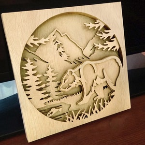 C85-bear - Scroll saw pattern (pdf, dxf, svg, eps)