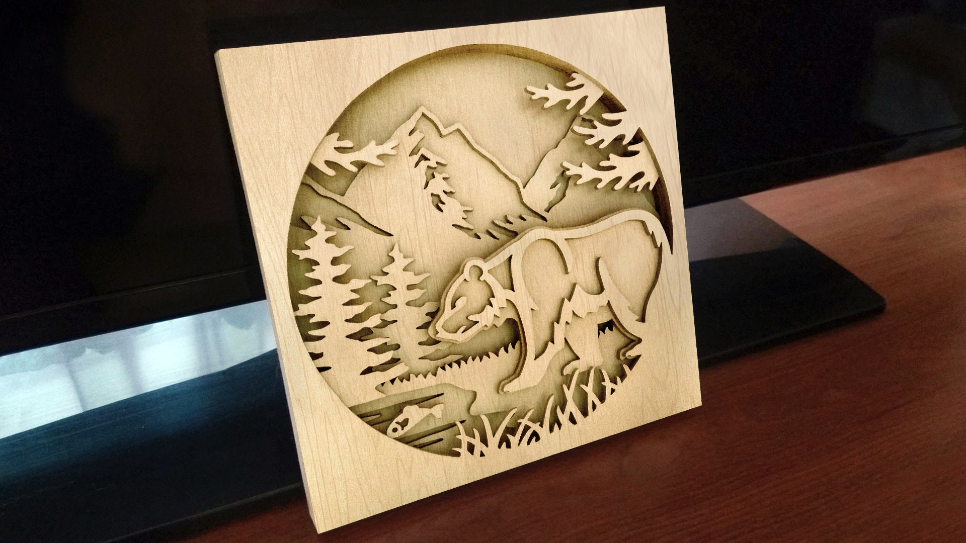 C85bear Scroll Saw Pattern pdf Dxf Svg Eps Etsy