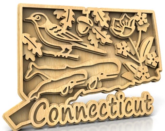 C240-Connecticut - Scroll saw pattern (pdf, dxf, svg, eps)