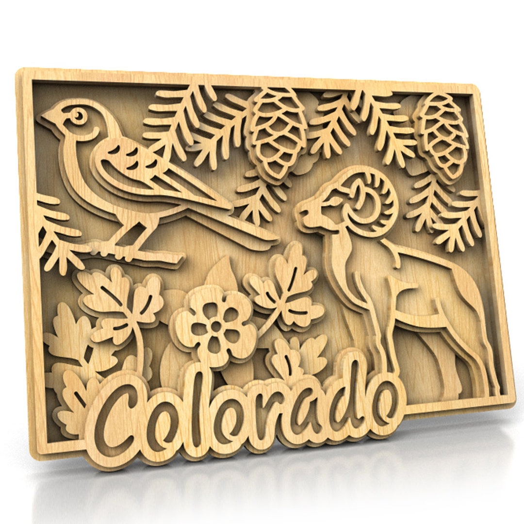 C240-colorado - Scroll Saw Pattern (pdf, Dxf, Svg, Eps) - Etsy