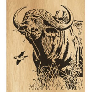 039-buffalo Scroll saw pattern pdf jpg dxf svg eps | Etsy