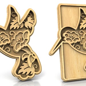 C231-hummingbird - Scroll Saw Pattern (pdf, Dxf, Svg, Eps) - Etsy