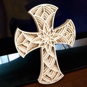 C32-Cross - Scroll saw pattern (pdf, dxf, svg, eps)