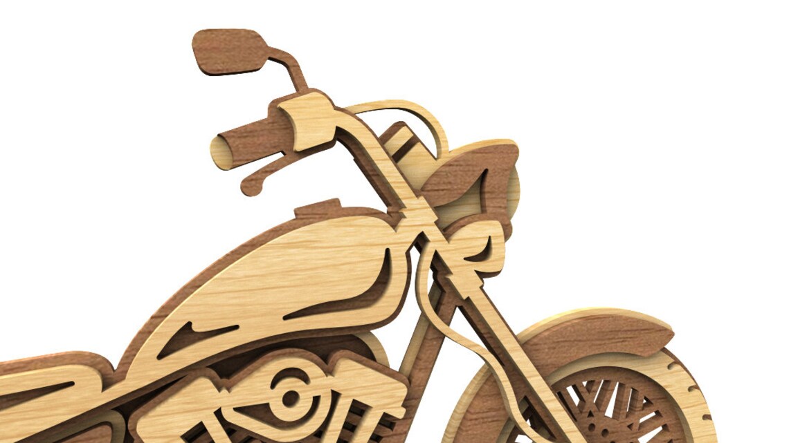 C220motorcycle Scroll Saw Pattern pdf Dxf Svg Eps Etsy