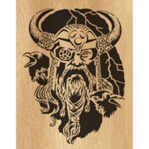 076-odin Scroll Saw Pattern pdf, Jpg, Dxf, Svg, Eps - Etsy