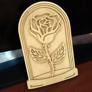 C136-Rose - Scroll saw pattern (pdf, dxf, svg, eps)