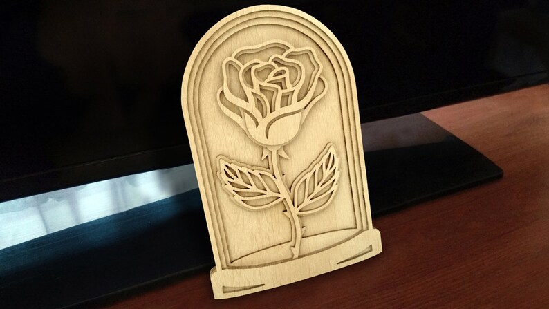 C136-rose Scroll Saw Pattern pdf Dxf Svg Eps - Etsy