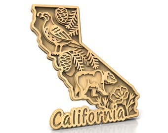 C240-California - Scroll saw pattern (pdf, dxf, svg, eps)