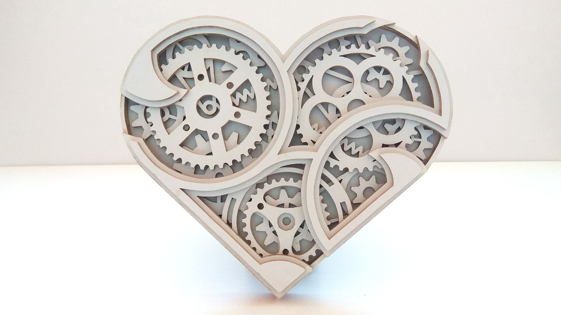 C64mechanical heart Scroll saw pattern pdf dxf svg eps Etsy