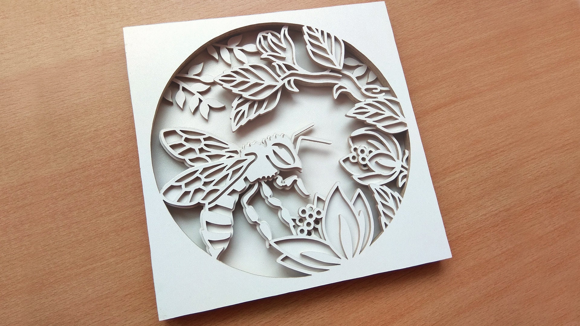 C91bee Scroll Saw Pattern pdf Dxf Svg Eps Etsy