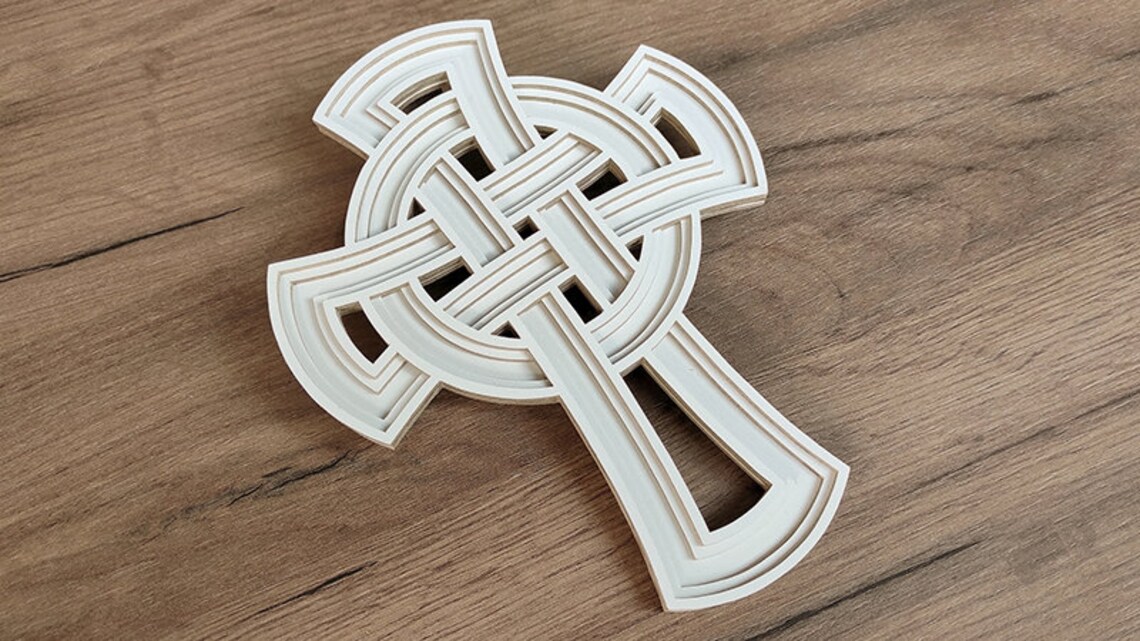 C201celtic Cross Scroll Saw Pattern pdf Dxf Svg Eps Etsy
