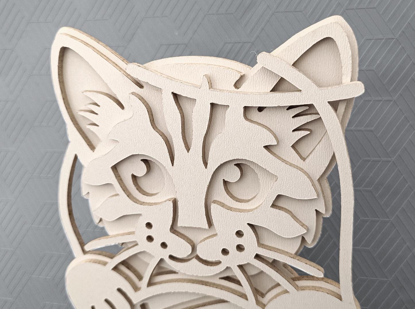 C283-kitten - Scroll Saw Pattern (pdf, Dxf, Svg, Eps) - Etsy