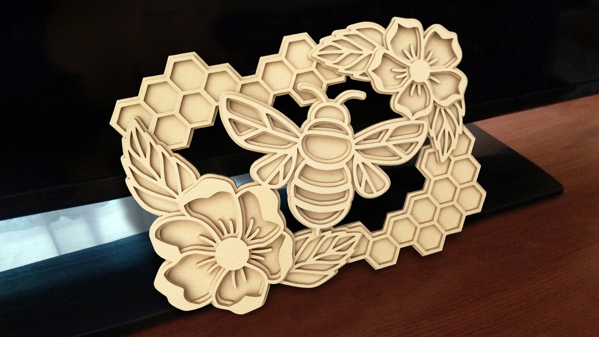C118bee Scroll Saw Pattern pdf Dxf Svg Eps Etsy