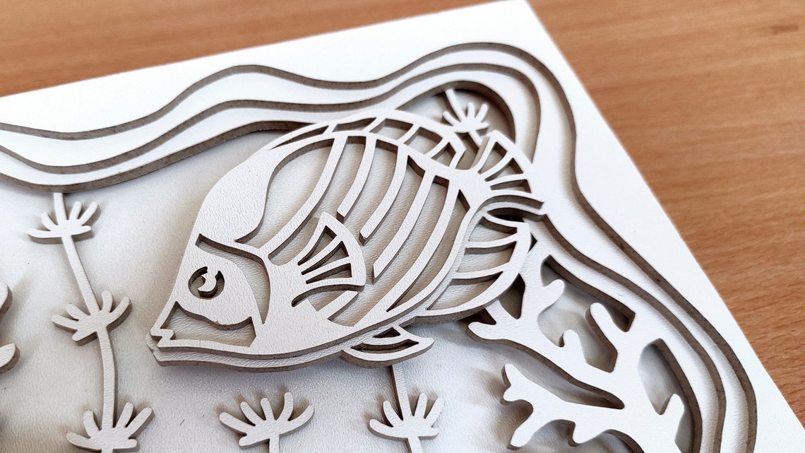 C174sea Life Scroll Saw Pattern pdf Dxf Svg Eps Etsy