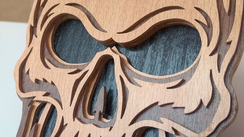 C106-skull Scroll Saw Pattern pdf Dxf Svg Eps - Etsy Australia