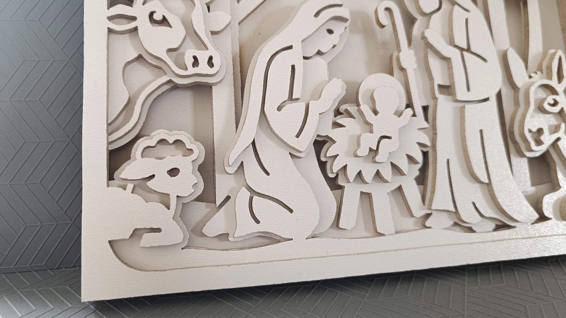 C298-nativity Scene - Scroll Saw Pattern (pdf, Dxf, Svg, Eps) - Etsy