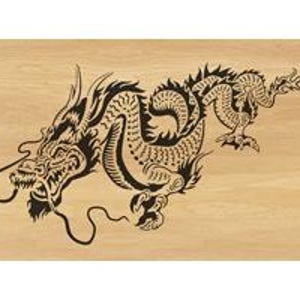 088-drago cinese - Modello per seghetto alternativo (pdf, jpg, dxf, svg, eps)