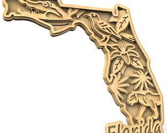 C240-Florida - Scroll saw pattern (pdf, dxf, svg, eps)