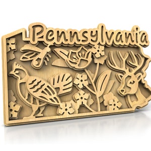 C240-Pennsylvania - Scroll saw pattern (pdf, dxf, svg, eps)