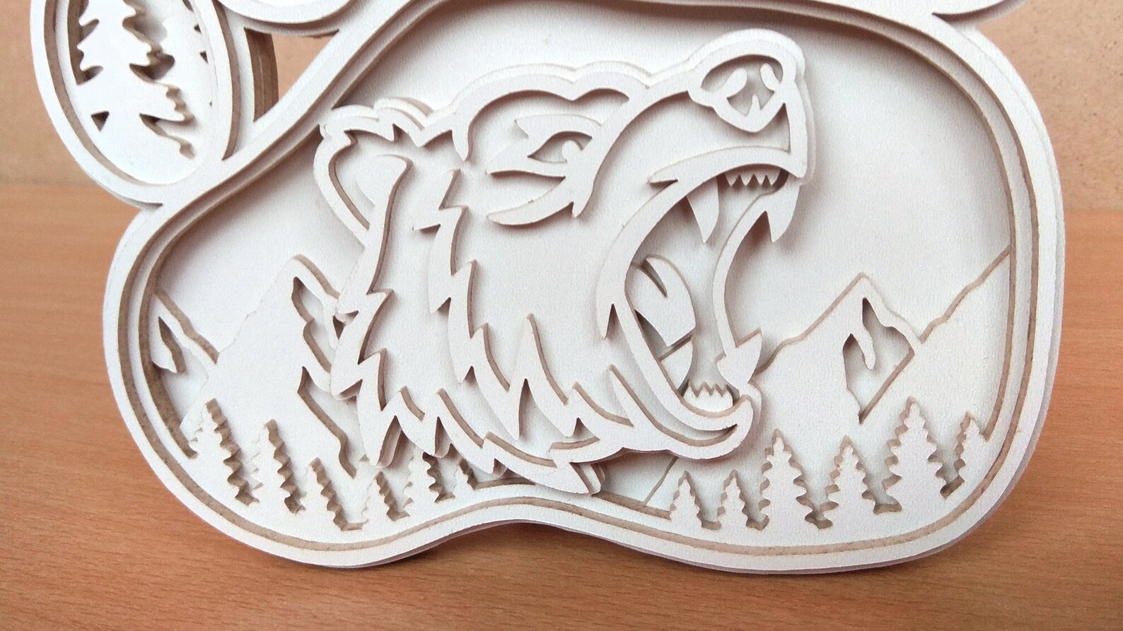 C142-Bear Scroll saw pattern pdf dxf svg eps | Etsy
