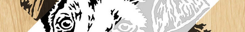 001-dog Scroll saw pattern pdf, jpg, dxf, svg, eps