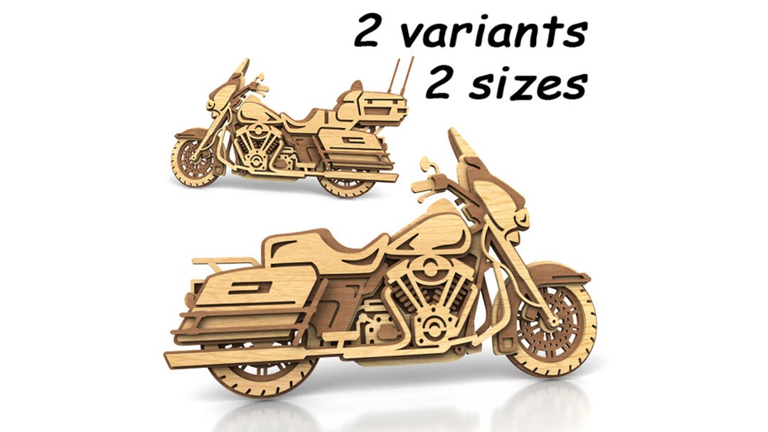 C252motorcycle Scroll Saw Pattern pdf, Dxf, Svg, Eps Etsy