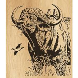 039-buffalo - Scroll saw pattern (pdf, jpg, dxf, svg, eps)