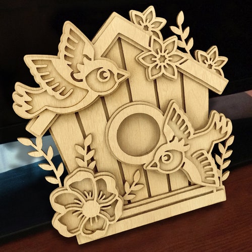 C149birdhouse Scroll Saw Pattern pdf Dxf Svg Eps Etsy