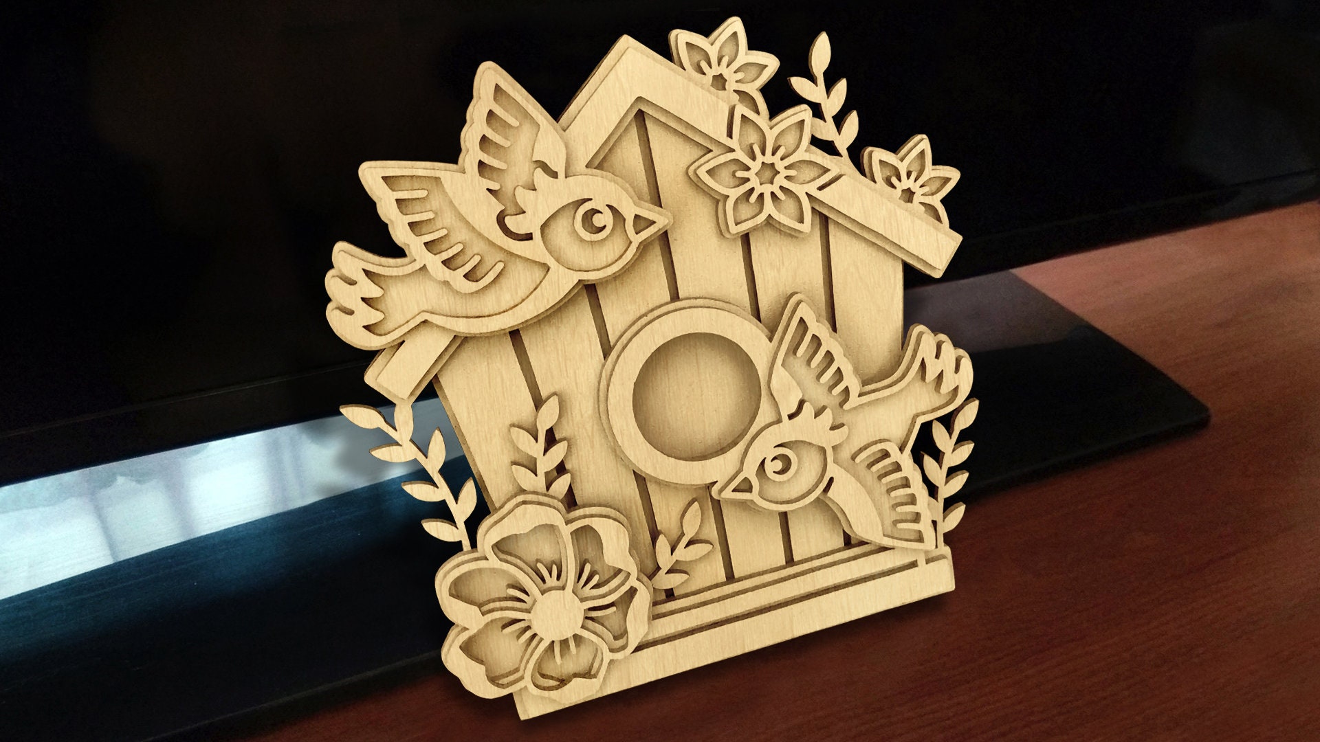 C149birdhouse Scroll Saw Pattern pdf Dxf Svg Eps Etsy Australia