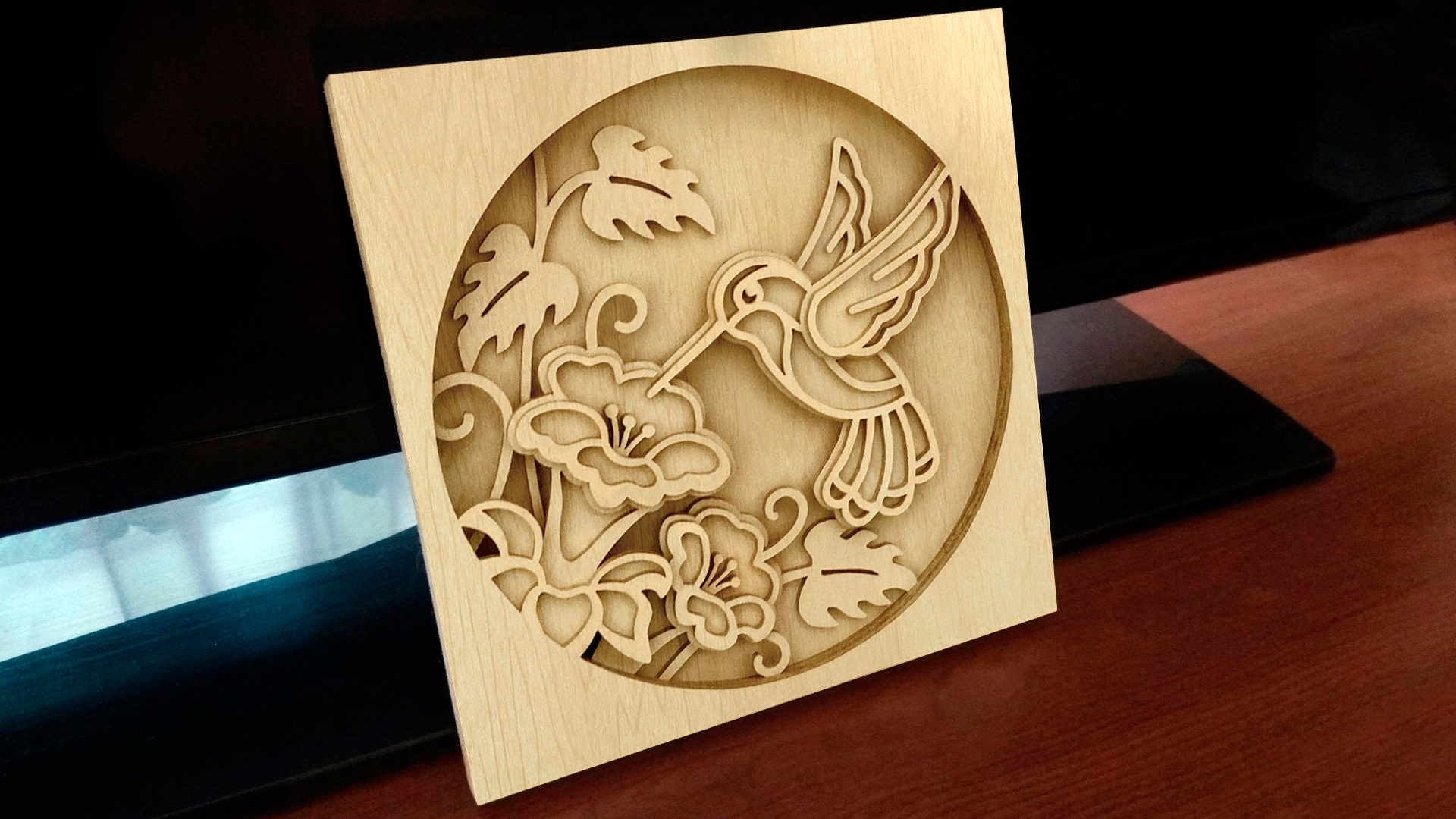 C163hummingbird Scroll Saw Pattern pdf Dxf Svg Eps Etsy