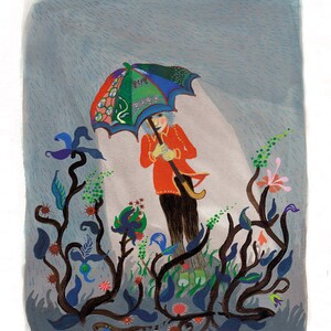 Cadeaus voor vrouwen, gepersonaliseerd cadeau, plakat, ilustracja, woonkamer plakat, kado voor vriendin, natuur,
