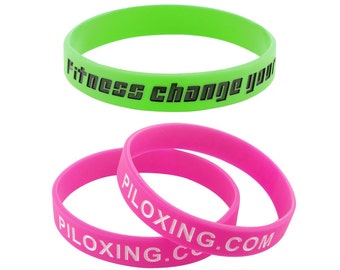 Custom Rubber Wristbands: Ink Injected Style