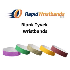 100+ Custom Tyvek® Wristbands