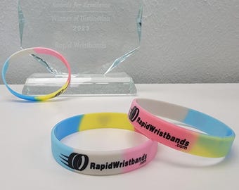 Genderflux Pride Flag - Custom Wristbands - Printed Style - RapidWristbands - LGBTQ+ Pride Gifts