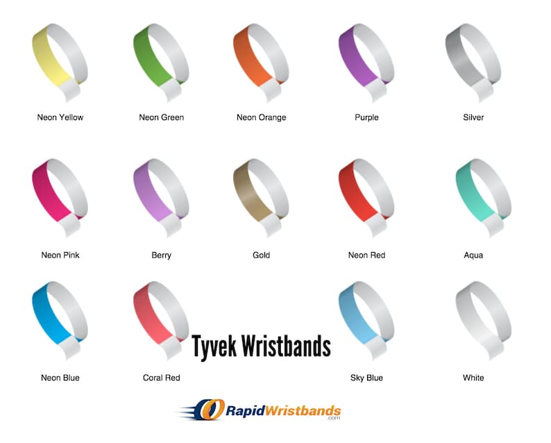 100 Custom Paper Wristbands Etsy