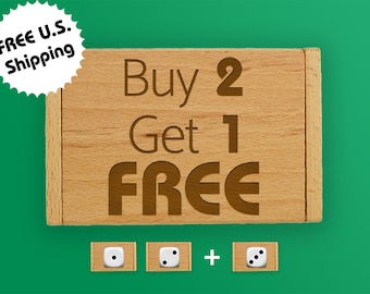Shut The Box Deluxe Wooden Dice Game Buy 2 Get 1 FREE!