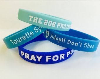 Custom Printed Silicone Wristbands