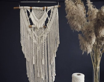 Large Macrame Wall Hanging, Boho Wedding Decor, 100% Cotton