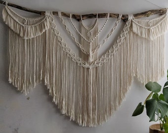 Ulalaza Macrame Decorazione da appendere a parete Arazzo tessuto fatto