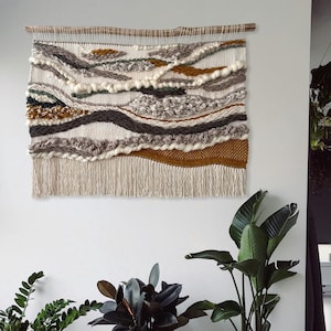textured wall art, large woven wall hanging, fiber wall art, wall tapestry, woven wall decor, textile wall decor, weaving art, wall decor