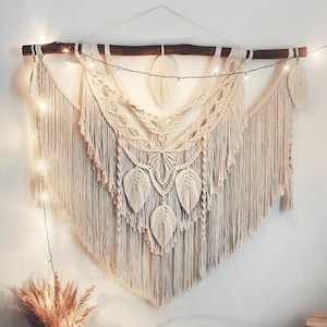 Large Macrame Backdrop, Extra large Macrame Wall Hanging with tassels, Macrame Mural, Hanging wall decor, Home Decor, Housewarming gift