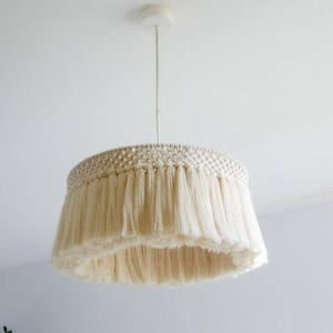 Macrame lampshade, Macrame chandelier, Boho chandelier, Macrame light, Home Decor, Unique lighting, Lamp shade, Nursery Lighting