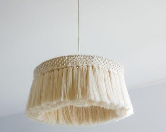 Macrame lampshade, Macrame chandelier, Boho chandelier, Macrame light, Home Decor, Unique lighting, Lamp shade, Nursery Lighting