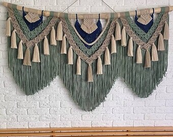 Macrame Wall Hanging, Tapestry Wall Hanging, Large Macrame Wall Hanging, Macrame on Driftwood, Woven Hangers, Bedroom wall decor, Wall Art