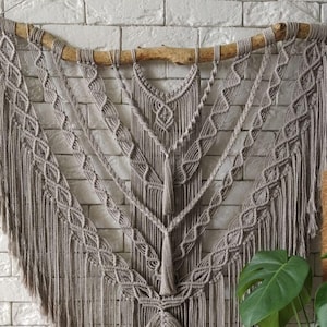 Large Macrame Wall Hanging, Bohemian Accent, Weave wall hanging, Boho Style Interior, Tapestry for Boho Home Decor, Over the Bed Decor