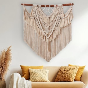 Wallhanging macrame, Tapestry wall hanging, large macrame wall hanging, Bohemian decor, Bedroom decoration, Farmhouse decor, Wall tapestry