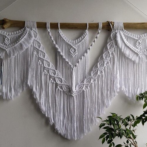 Bohemian Wall Decor Boho Macrame Wall Hanging Bedroom Wall Etsy