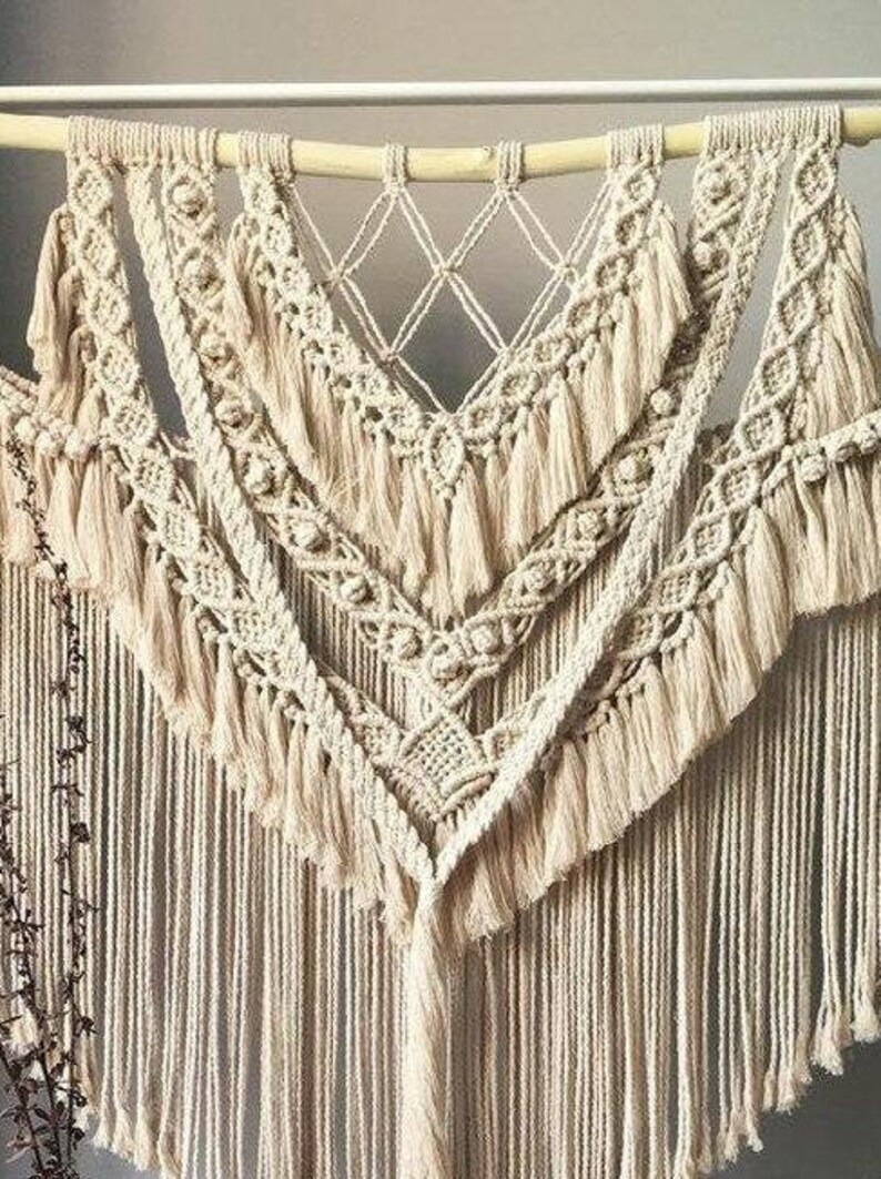 Huge Macrame Backdrop Extra Large Macrame Wall Hanging With Etsy