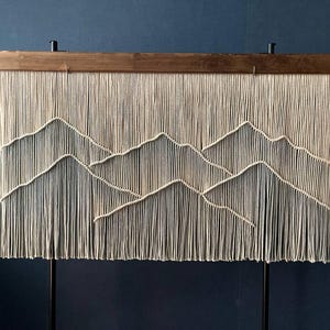 Dyed wall hanging, hand-dyed tapestry, Dip dye fiber art, Large Macrame Wall Hanging, wall hangings, Dyed Macrame, Wall art, Wall Decor